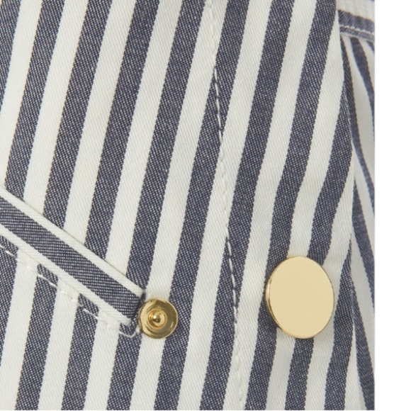 Derek Lam 10 Crosby Striped Cotton Twill Mini Skirt NWT - Picture 6 of 12